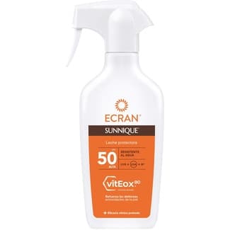 Sunnique leche solar protectora vitEox 80 SPF-50 pistola 270 ml resistente al agua -