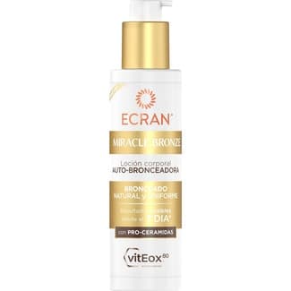 Miracle Bronze loción corporal autobronceadora con pro-ceramidas dosificador 200 ml -