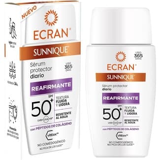 Sunnique sérum protector facial diario reafirmante SPF-50+ dosificador 40 ml resistente al agua -