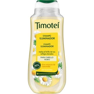 Champú iluminador para cabello rubio con extracto de camomila frasco 300 ml -