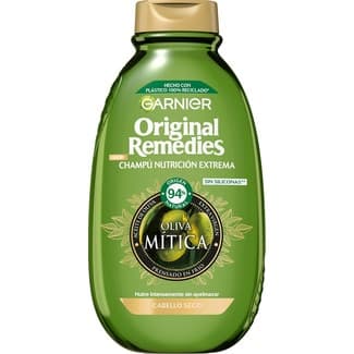 Champú Nutrición Extrema Oliva Mítica con aceite de oliva extra virgen frasco 400 ml para cabello seco -