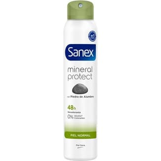 Desodorante con piedra de alumbre para piel normal 0% alcohol ni colorantes 48h unisex spray 200 ml -