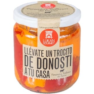 Pimientos rellenos de carne 4 unidades tarro 260 g -