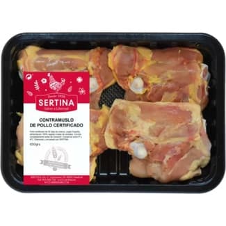 Contramuslos de pollo certificado 4 unidades peso aproximado bandeja 650 g -