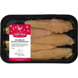 Solomillo de pollo certificado 5 unidades peso aproximado bandeja 500 g -