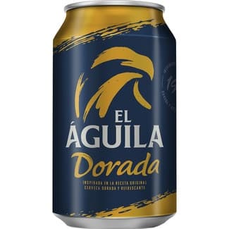 Cerveza rubia especial lata 33 cl -