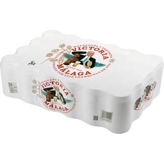 Cerveza rubia de Málaga pack 24 latas 33 cl -