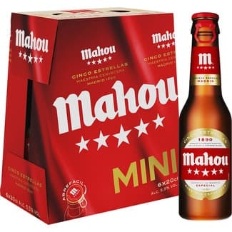 Cerveza rubia original mini pack 6 botellas 20 cl -