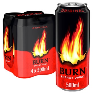 Bebida energética carbonatada sabor Original con taurina, cafeína y guaraná pack 4 latas 50 cl -