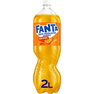 Refresco de naranja sin azúcar con gas botella 2 l -