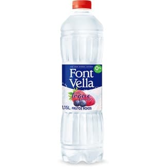 Agua mineral natural con toque de sabor frutos rojos 0% azúcares botella 1,15 l -