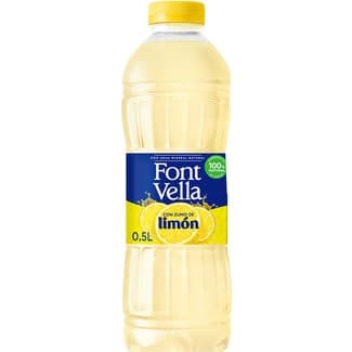 Agua mineral natural con zumo de limón original botella 50 cl -