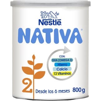 2 leche de continuación desde los 6 meses sin aceite de palma lata 800 g -