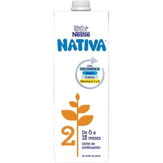 2 leche de continuación de 6 a 12 meses sin aceite de palma brik 1 l -