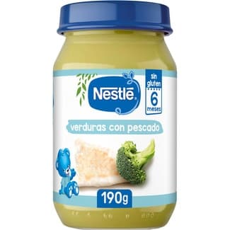 Tarrito de verduras con pescado sin gluten desde 8 meses envase 190 g -