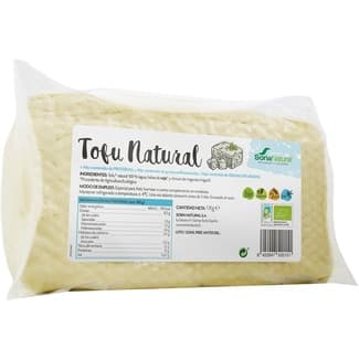 Tofu natural ecológico, sin gluten y vegano envase 1 kg -