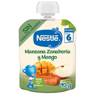 Manzana, zanahoria y mango desde 6 meses bolsita 90 g -
