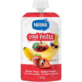 Cool Fruits postre de plátano y fresa desde 6 meses bolsita 110 g -