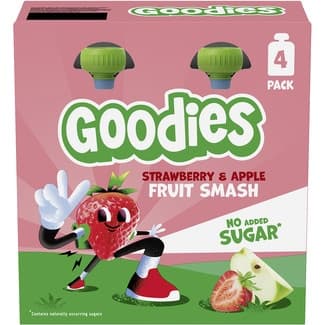 Fruit Smash Strawberry & Apple 4 bolsitas 100 g -