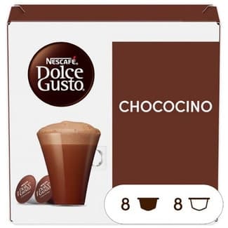 Chocolate a la taza en cápsulas estuche 8 cápsulas de chocolate + 8 cápsulas de leche -