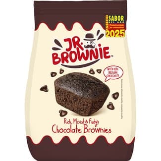 Brownies con chocolate belga 8 unidades envasadas invidualmente bolsa 200 g -