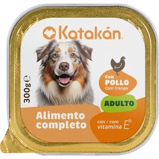Comida húmeda para perros adultos con pollo tarrina 300 g -