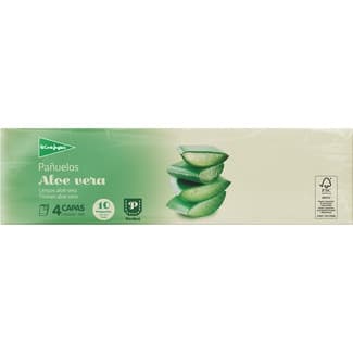 Pañuelos aloe vera 4 capas paquete 10 unidades -