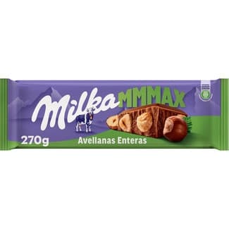 MMMAX chocolate con leche y avellanas enteras tableta 250 g -