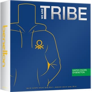Tribe estuche estuche eau de toilette masculina natural spray 90 ml + desodorante natural spray 150 ml -