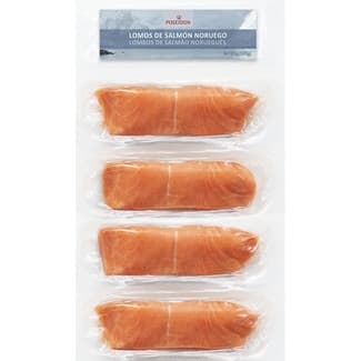 Lomos de salmón noruego sin piel envase 500 g -