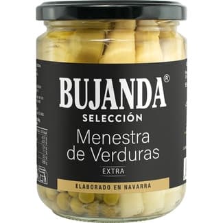 Menestra de verduras extra elaborado en Navarra frasco 260 g neto escurrido -