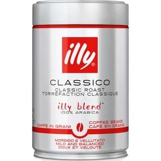 Café en grano tueste clásico Illy blend 100% Arábica lata 250 g -