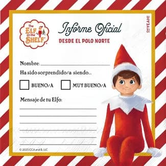 Servilletas Navidad The Elf On The Shelf 33X33 cm paquete 30 unidades -