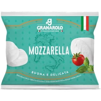 Mozzarella italiana bolsa 125 g neto escurrido -