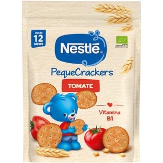 PequeCrackers infantiles tomate ecológicos desde 12 meses vitamina B1 bolsa 100 g -