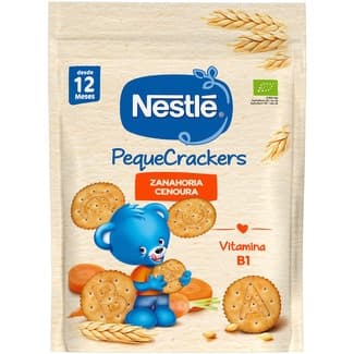 PequeCrackers infantiles zanahorias ecológicas desde 12 meses vitamina B1 bolsa 100 g -