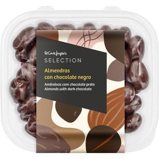 Almendras con chocolate negro tarrina 250 g -