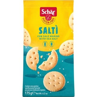 Galletas crackers con sal marina sin gluten envase 175 g -