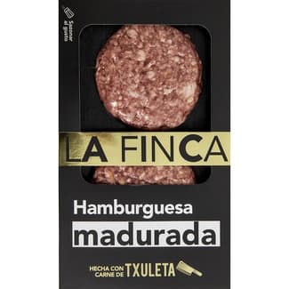 Hamburguesa madurada hecha con carne de txuleta 2 unidades bandeja 300 g -