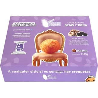 Croquetas de setas y trufa sin gluten 6 unidades estuche 150 g -