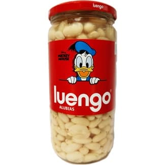 Alubia blanca cocida Disney Mickey Mouse frasco 600 g neto escurrido -