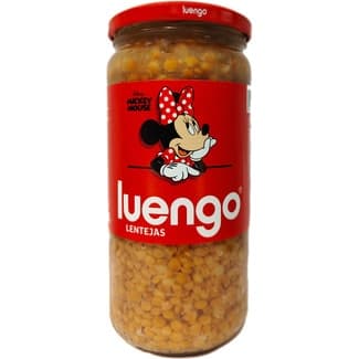 Lentejas cocidas Disney Mickey Mouse frasco 600 g neto escurrido -