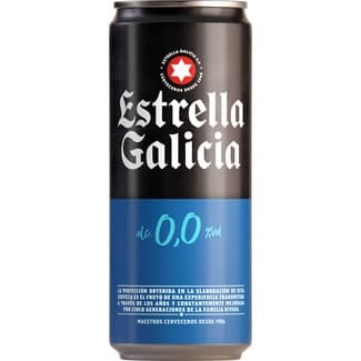Cerveza rubia sin alcohol lata 33 cl -