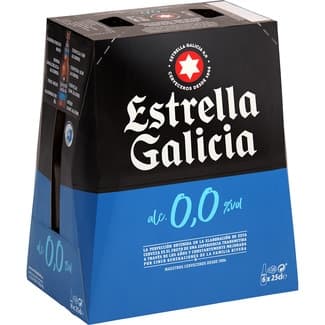 Cerveza sin alcohol pack 6 botellas 25 cl -