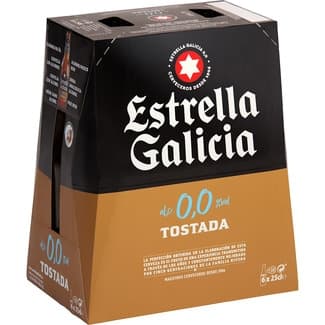 Cerveza tostada sin alcohol pack 6 botellas 25 cl -