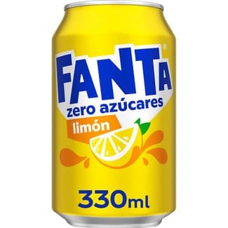 Refresco de limón sin azúcar con gas lata 33 cl -