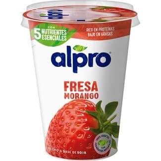 Big Pot especialidad vegetal de soja con fresa bajo en grasas envase 400 g sin gluten sin lactosa -