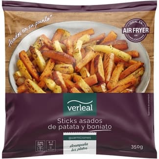 Sticks asados de patata y boniato bolsa 350 g -