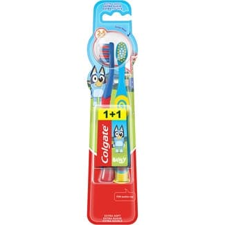 Cepillo dental infantil Bluey extra suave de 2 a 5 años 1+1 -