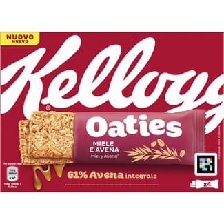 Barritas de cereales Oaties miel y avena estuche 160 g -